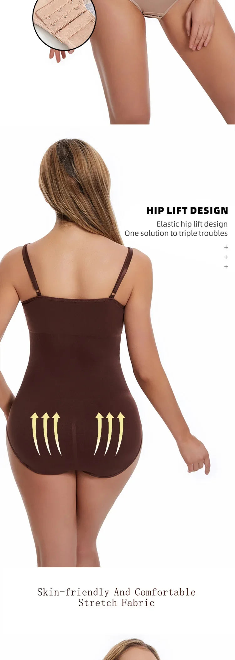 Bodysuit Shapewear Women Tank Top Tummy Control Full Body Shaper Anti Chafing Shorts Slimming Waist Trainer Butt Lifter