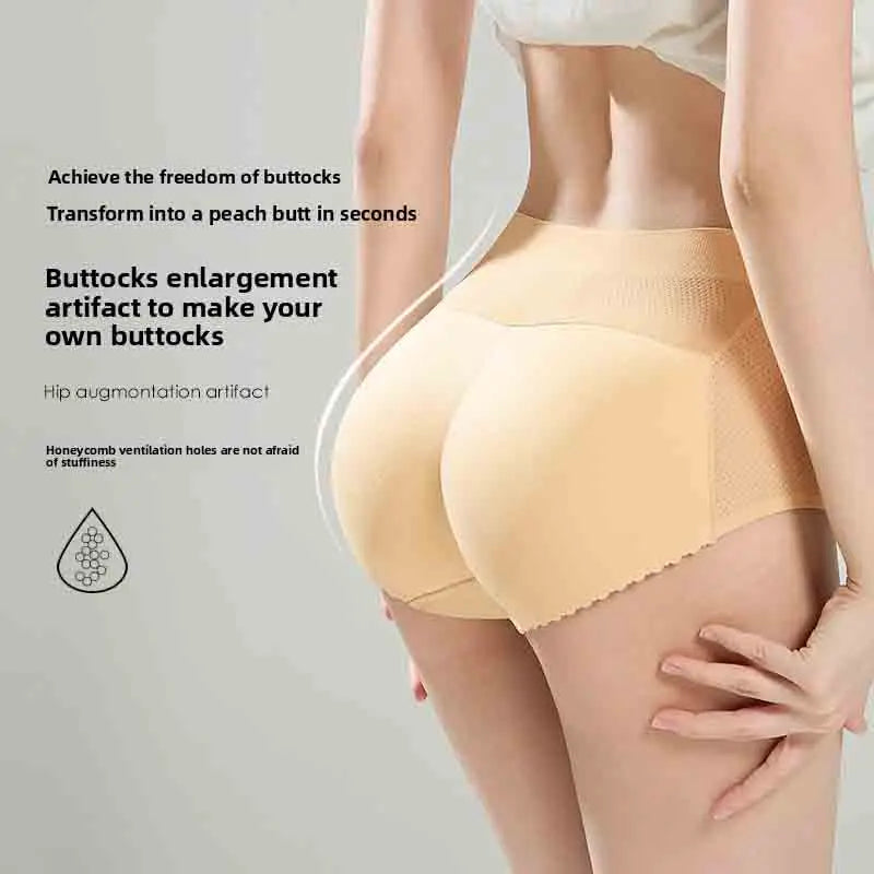 Shapewear Hip Enhancer Panties Women Mid Waist Butt Pad Underwear 1.8cm Padded Body Shaper Butt Lifter Panites