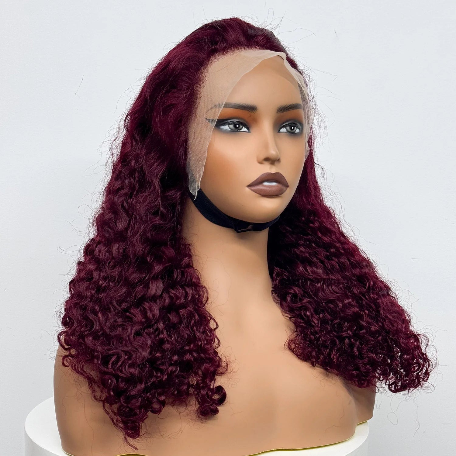 12-22 Inch 280% Density Human Hair Wigs Water Wave Curly Wigs 13x4 Transparent Lace Front Human Hair Wigs For Black Women