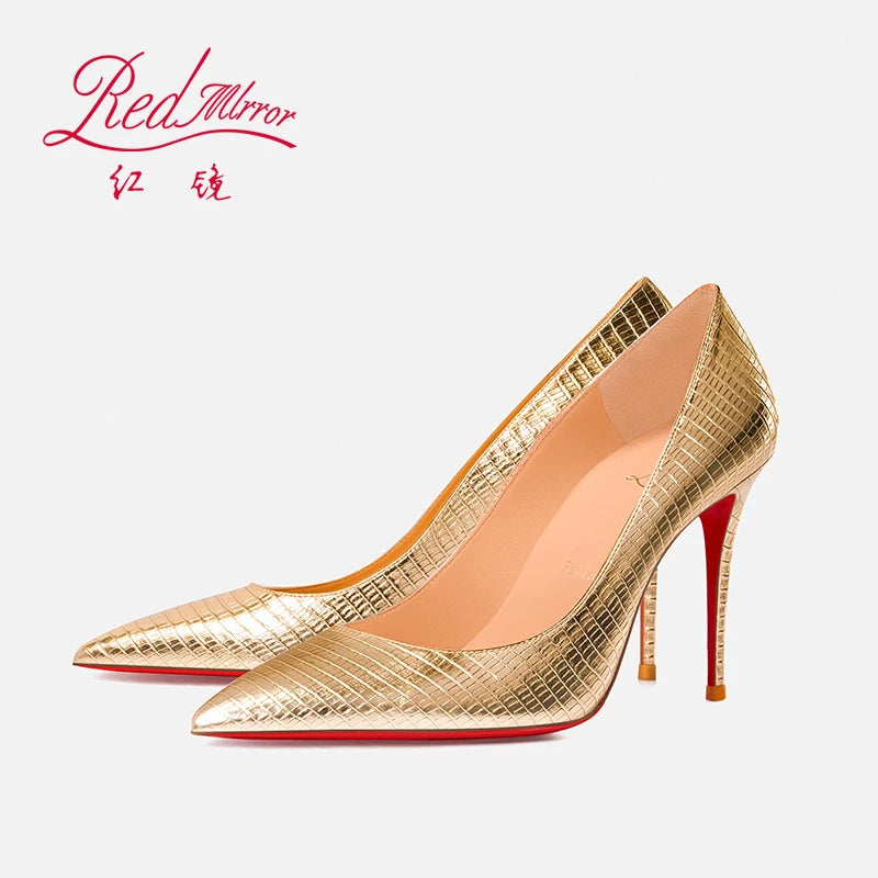 Elegant heels for ladies 2025 Trend Luxury Red Bottom Pointed Toe High Heels Sexy 12cm Stiletto Pumps Comfortable Wedding Shoes