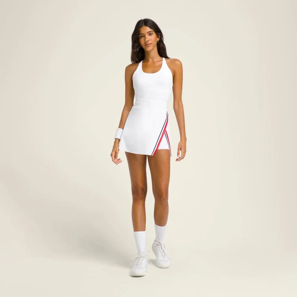 Golf wear Women 2024 Tennis dress with shorts inside Korean badminton sportswear Sports mountaineering wear blue