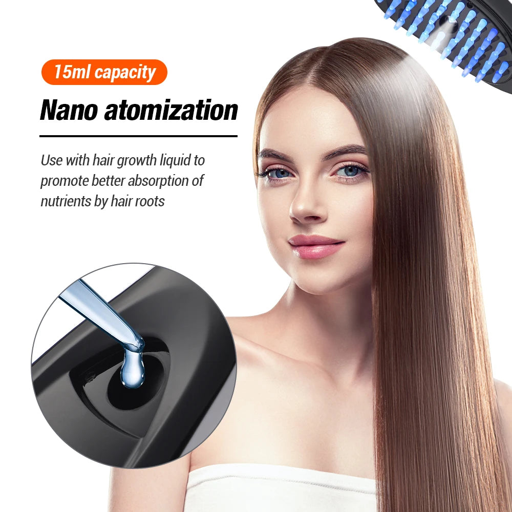 Electric Spray Massage Comb Hair Growth and massage Vibration