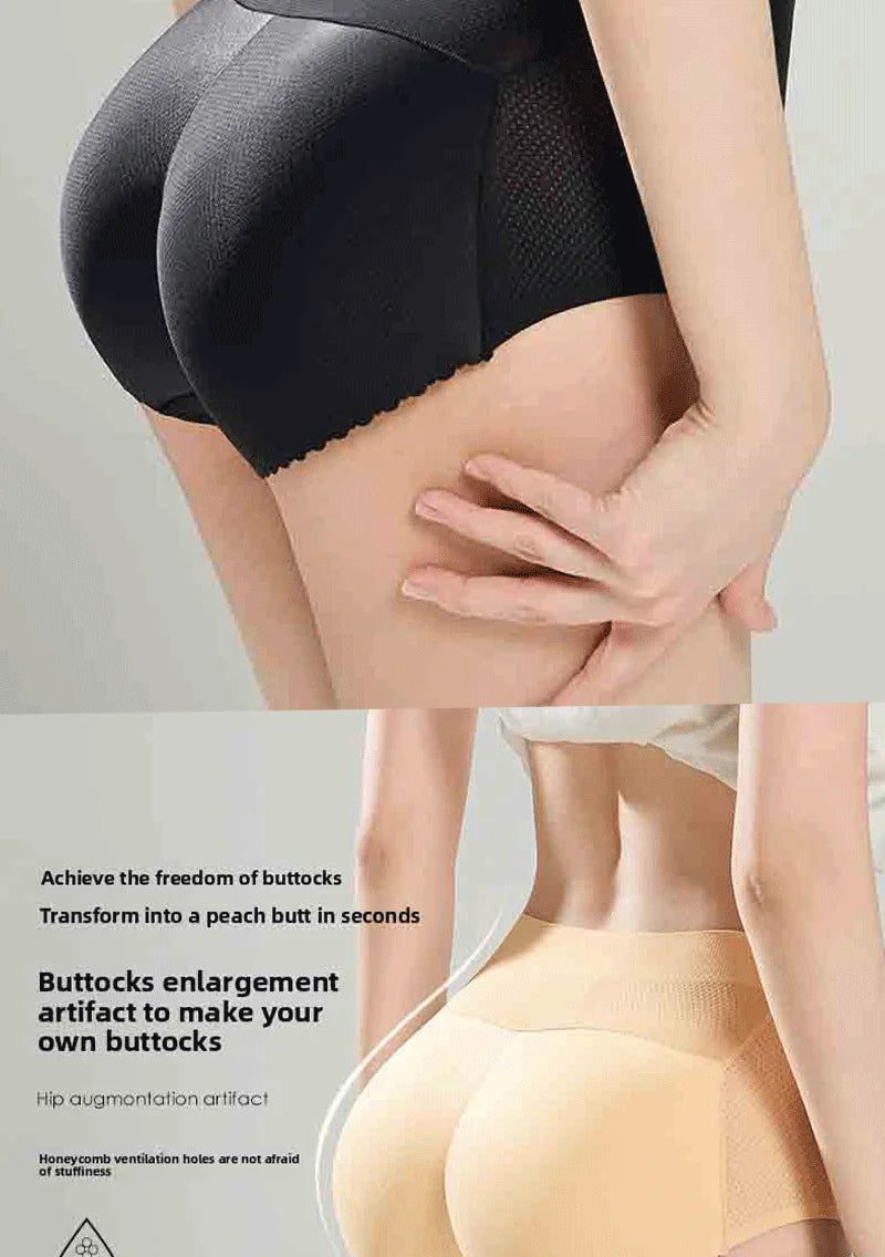 Shapewear Hip Enhancer Panties Women Mid Waist Butt Pad Underwear 1.8cm Padded Body Shaper Butt Lifter Panites