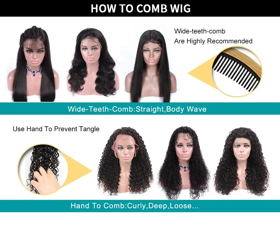 Highlight Curly Human Hair 13X4 Lace Front Wigs Human Hair 200 Density Pre Plucked Wig Water Wave Human Hair Wig For Black Women