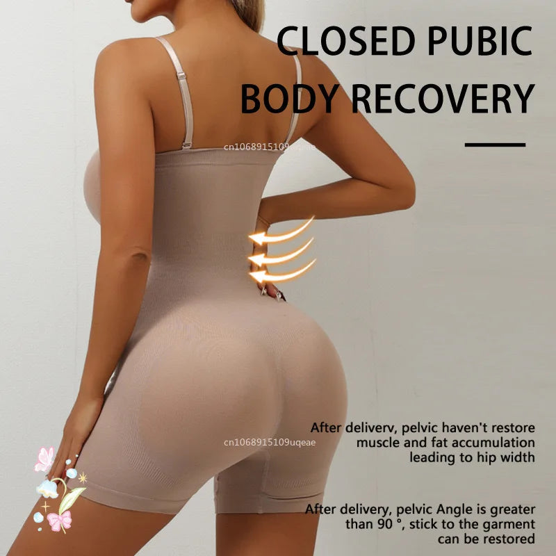 Smoothing Shapewear Bodysuit for Women Tummy Control Body Shaper Waist Trainer Skinny Underwear Off Shoulder Bustier Tube Top