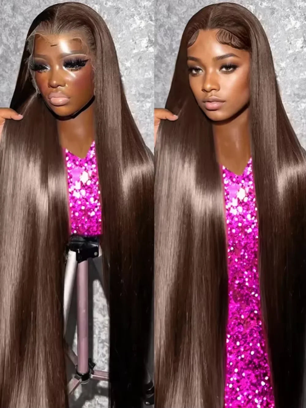 Chocolate Brown Brazilian Human Hairs