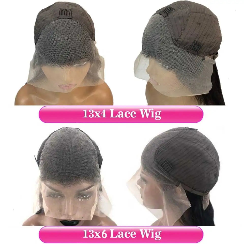 Ombre Highlight Burgundy Wig Human Hair 13x4 Straight Lace Front Wig 13x6 Hd Lace Frontal Wigs 99J Bone Straight Human Hair Wigs