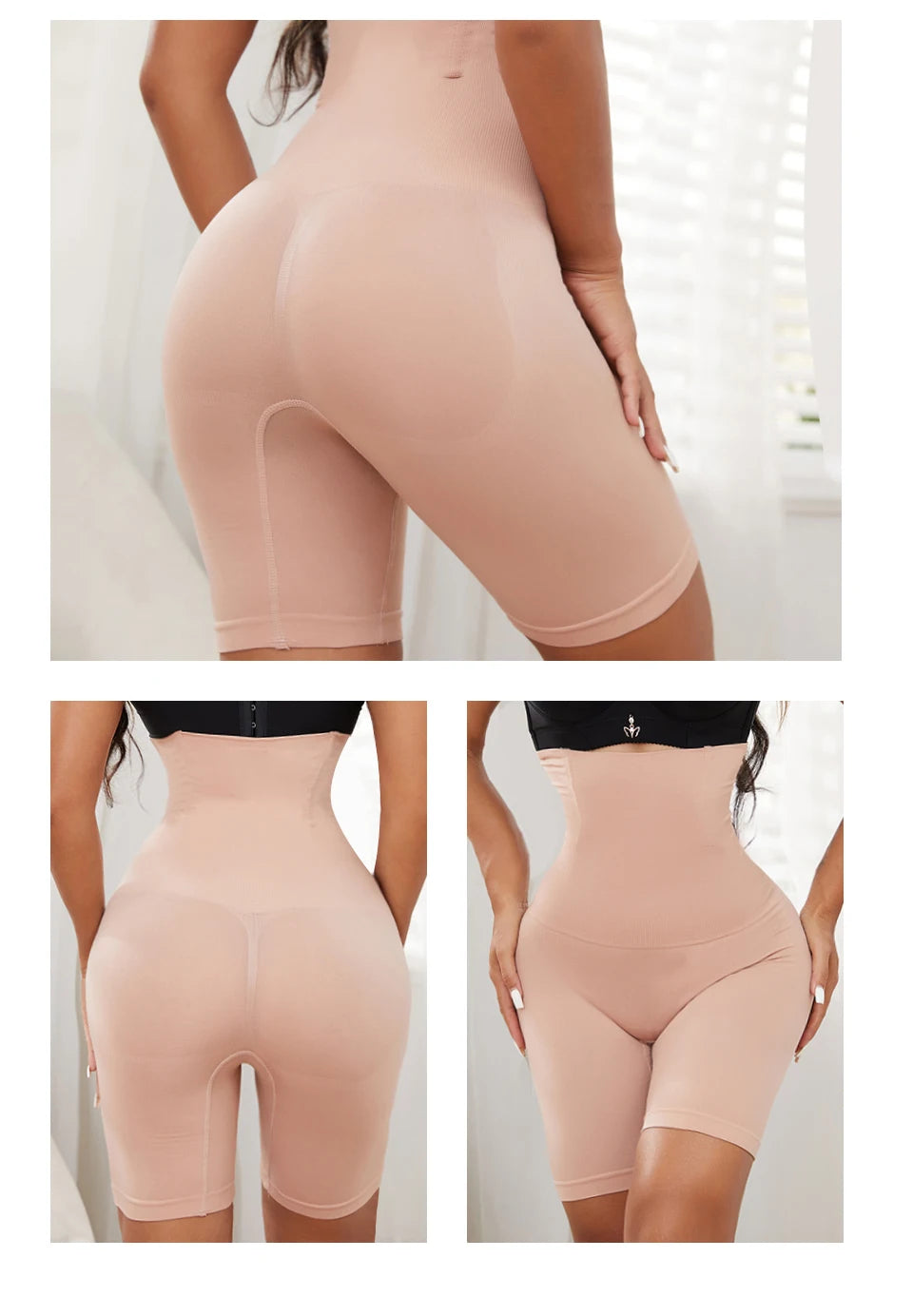 FallSweet Shapewear Women Tummy Control Shorts Hight Waist Body Shaper Panties Butt Lifter Plus Size Slimming Bodysuit XS-6XL