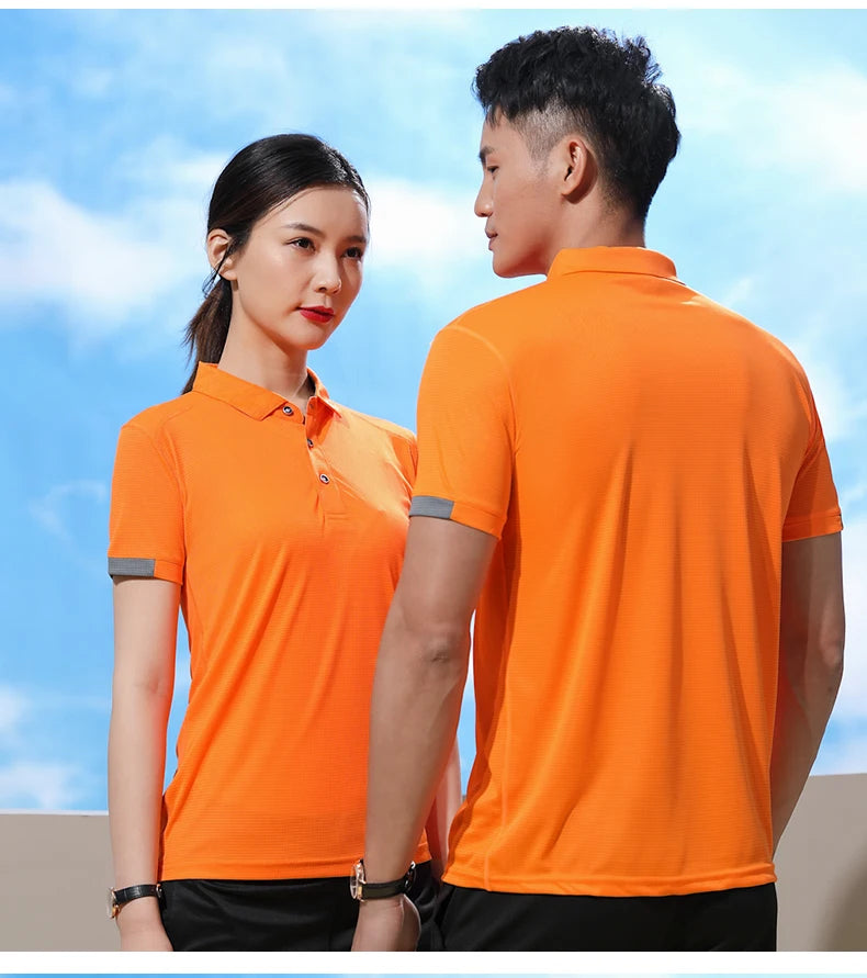 Customized Sport Polo Shirt for Men Women Quick Drying Turn Collar Blouse Golf Wear Mens Design Shirts Pickleball Horse Clothing