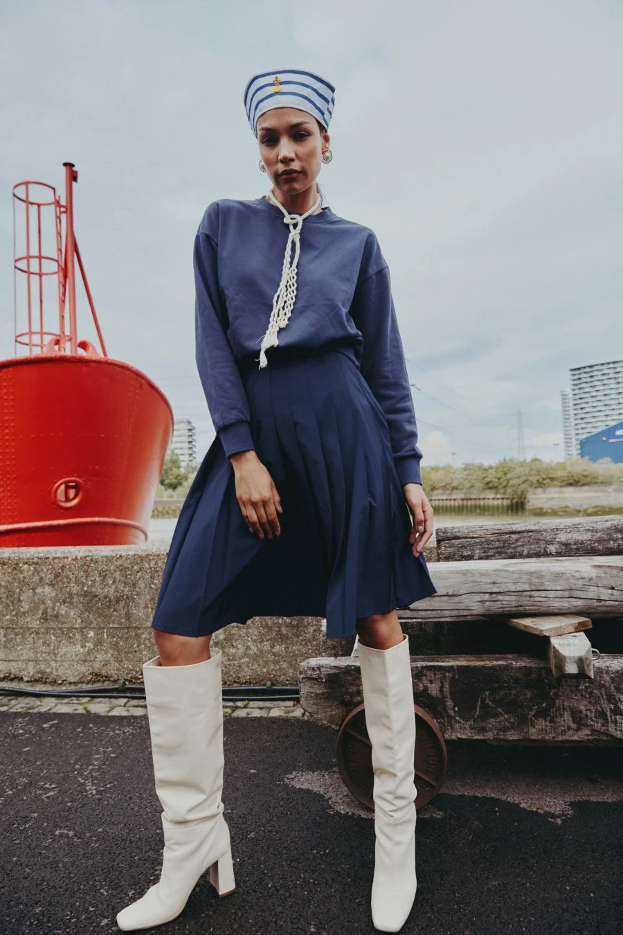 AS AW25 trendy oversize Sports wear + Quick-drying pleat skirt cover knee set woman clothes