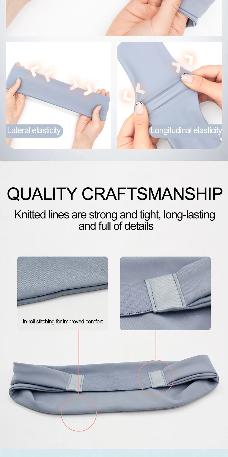 AOLIKES Sport Headbands for Men Women Non-Slip Moisture Wicking Workout Sweatband Fitness Running Cycling Football Yoga Hairband