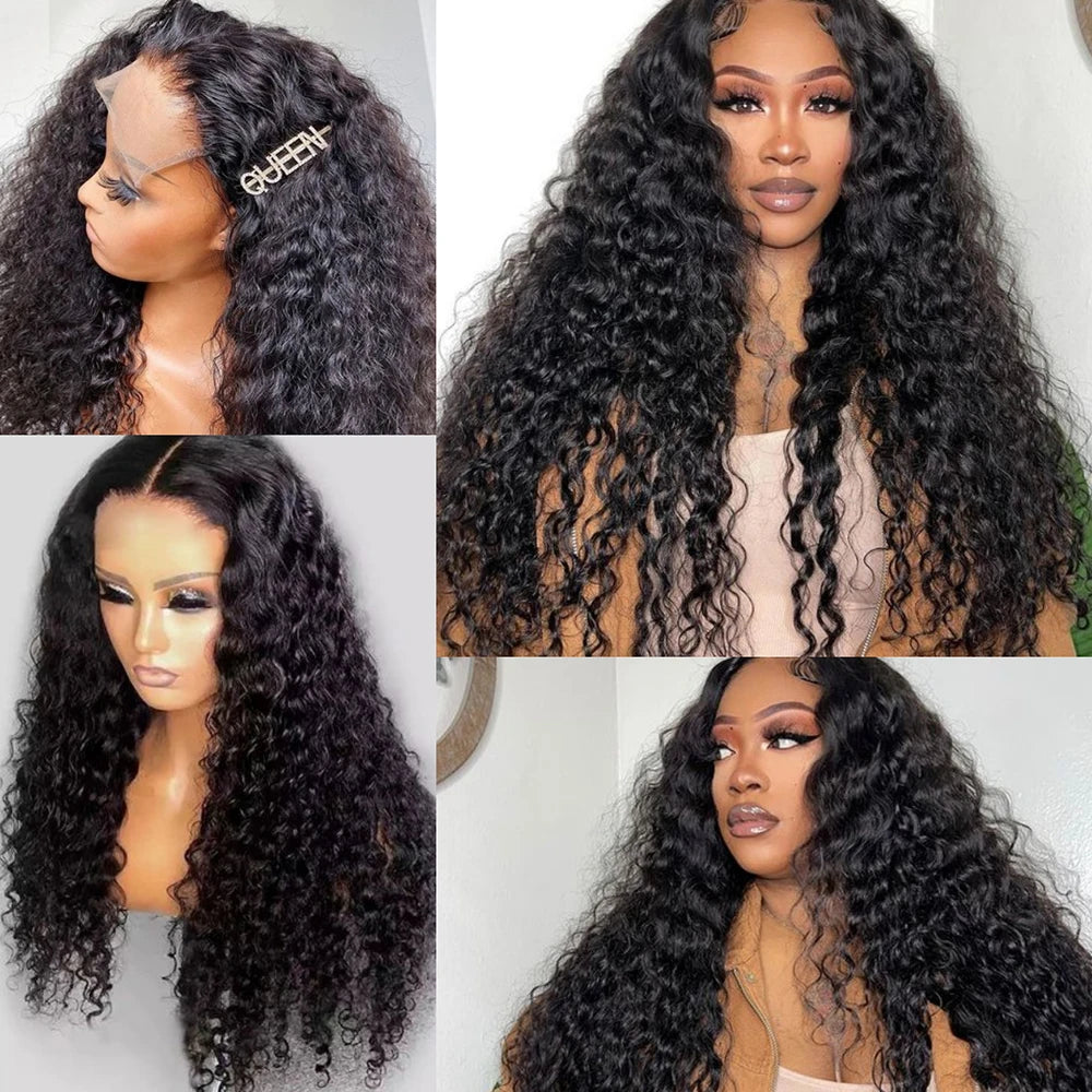 Human Hair Wigs 13x4 Deep Wave Frontal Wig Lace Wig 13x6 Human Hair 200 Density Human Hair Wig Curly Lace Front Human Hair Wig