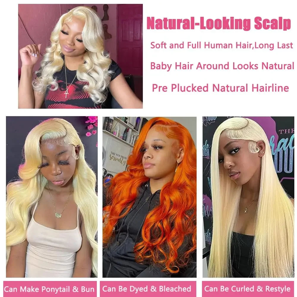 Blonde Body Wave Brazilian Human Hairs