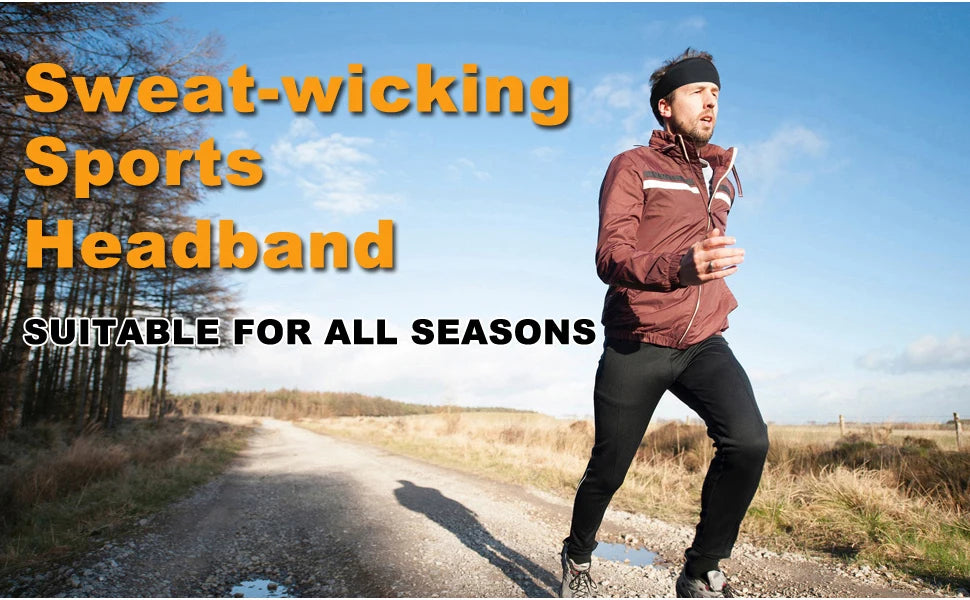 Sports Headbands for Men Moisture Wicking Workout Headband Sweatband Headbands Hairband for Women and Men