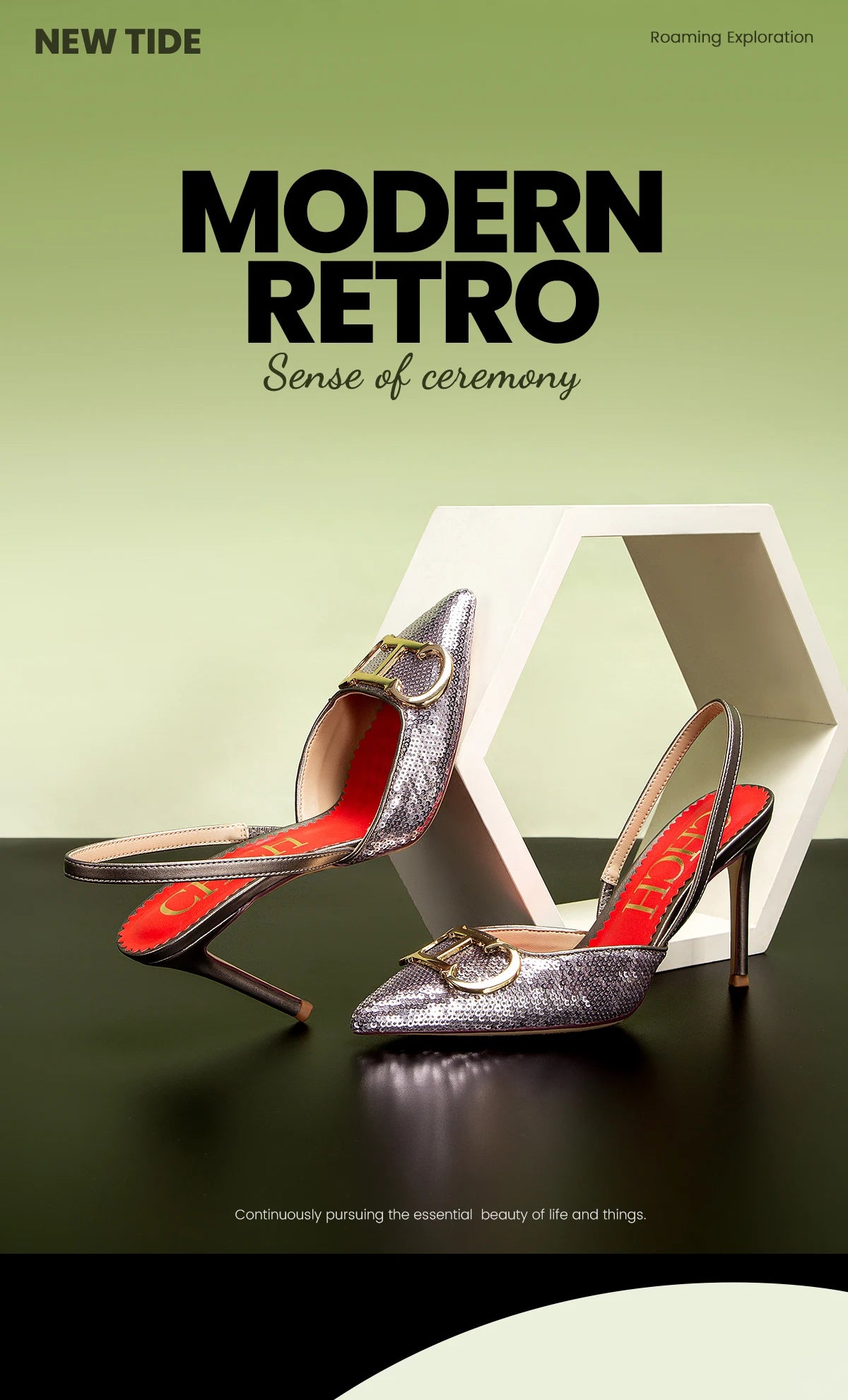 CHCH Luxury Brand High Heels Fashion Women Sandals Elegant Pointed Ladies Slingback Party Wedding Bridal Dress Shoes Woman