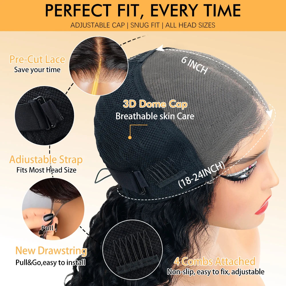 Glueless Curly Buremese Human Hairs