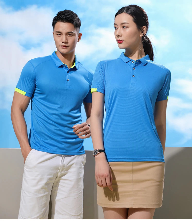 Customized Sport Polo Shirt for Men Women Quick Drying Turn Collar Blouse Golf Wear Mens Design Shirts Pickleball Horse Clothing