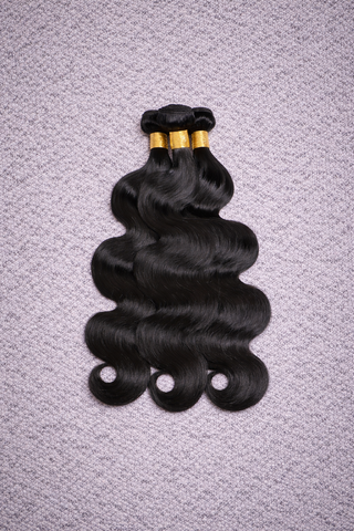 Natural Body Wave Brazilian Virgin Human Hair Bundles  extensions-100% Unprocessed style 1
