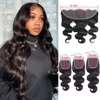 The “Natural Closure”| HD Lace Glueless Closure – Premium Brazilian Human Hair style 1