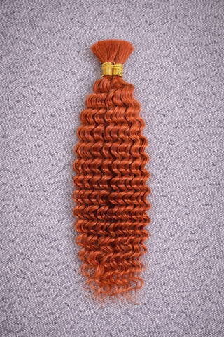 Luxury Boho Curly Braiding Hair – 100% Human Hair  | Soft Deep Wave, Natural Finish style 5