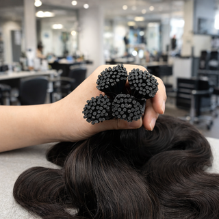 Luxury I-Tip  Miroclinks Raw Virgin 100% Human Hair Extensions style 1