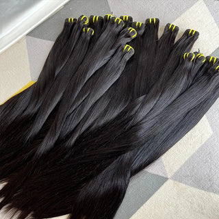 “Raw Virgin” Vietnamese Collection: Double-Wefted Bone Straight Human Hair style 1